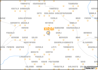 map of Kiridi