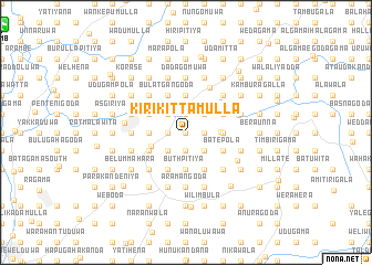 map of Kirikittamulla