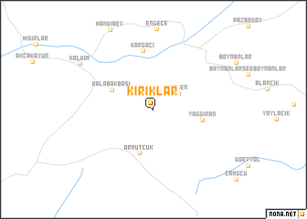 map of Kırıklar