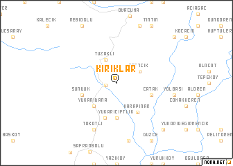 map of Kırıklar