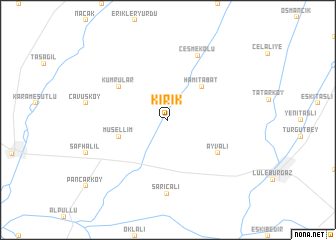 map of Kırık