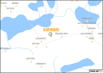 map of Kirimani