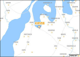 map of Kirina