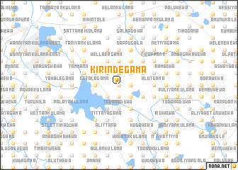 map of Kirindegama