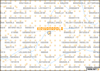 map of Kiriwanapola