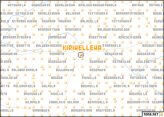 map of Kiriwellewa