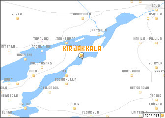 map of Kirjakkala