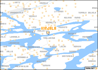 map of Kirjala