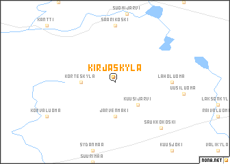 map of Kirjaskylä