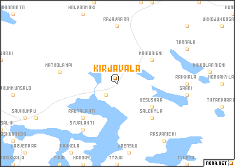 map of Kirjavala