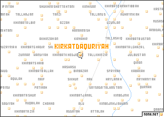 map of Kirkat Dāqūrīyah