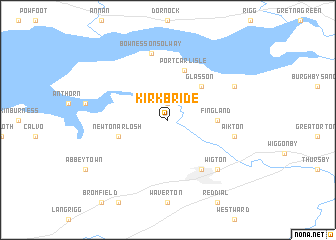 map of Kirkbride