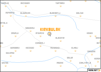 map of Kırkbulak