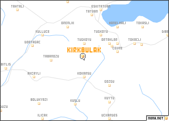 map of Kırkbulak