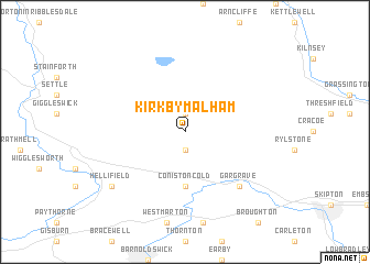 map of Kirkby Malham