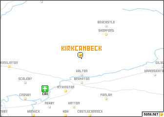 map of Kirkcambeck