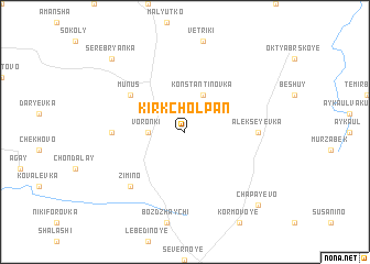 map of Kirk Cholpan