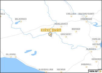 map of Kirkcowan