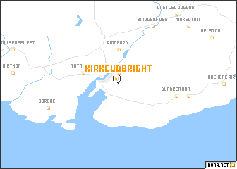 map of Kirkcudbright