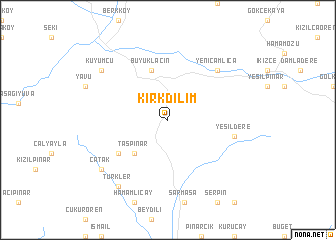 map of Kırkdilim