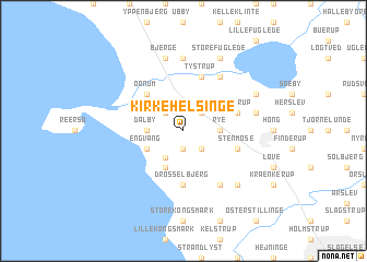 map of Kirke Helsinge