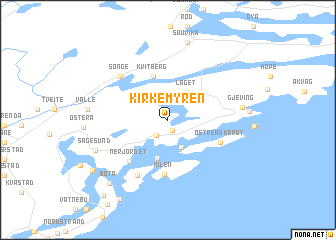 map of Kirkemyren