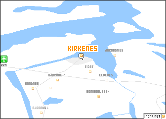 map of Kirkenes