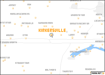 map of Kirkersville