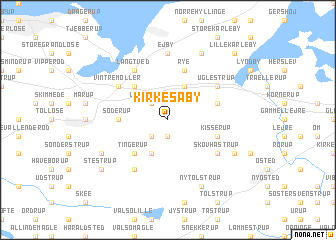 map of Kirke Såby