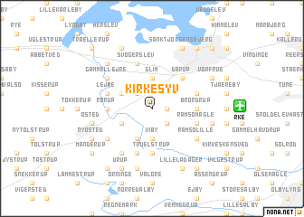 map of Kirke-Syv