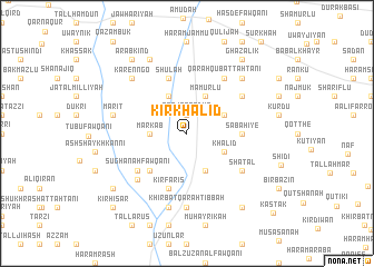 map of Kīr Khālid