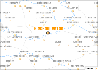 map of Kirk Hammerton