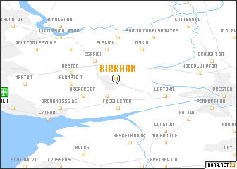 map of Kirkham