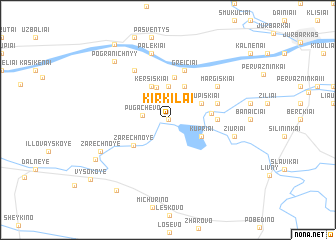 map of Kirkilai