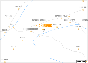 map of Kırkısrak