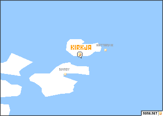 map of Kirkja