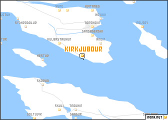 map of Kirkjubøur