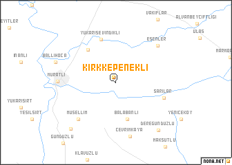 map of Kırkkepenekli