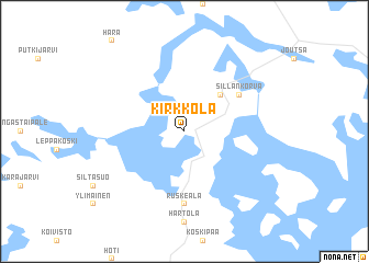 map of Kirkkola