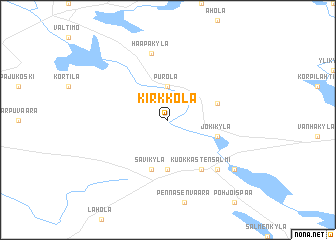 map of Kirkkola