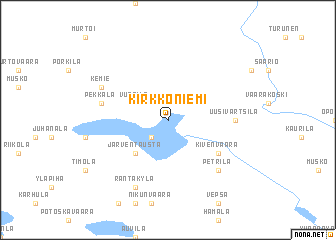 map of Kirkkoniemi