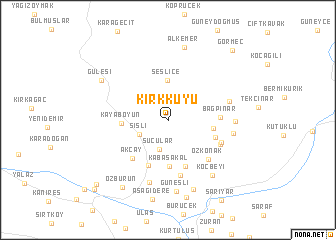 map of Kırkkuyu
