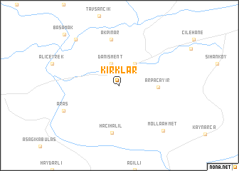 map of Kırklar