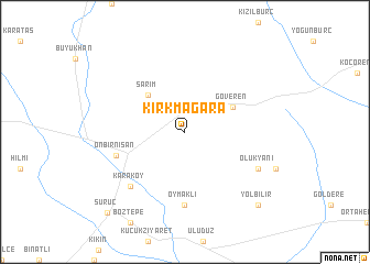 map of Kırkmağara