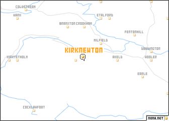 map of Kirknewton