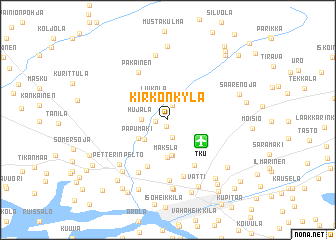 map of Kirkonkylä