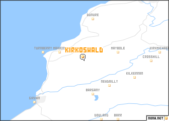 map of Kirkoswald