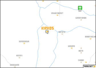 map of Kʼīrkʼos