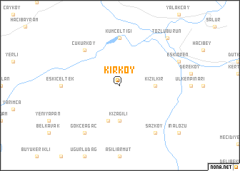 map of Kırköy