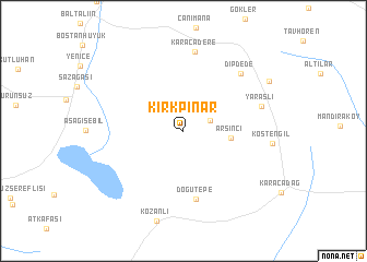 map of Kırkpınar